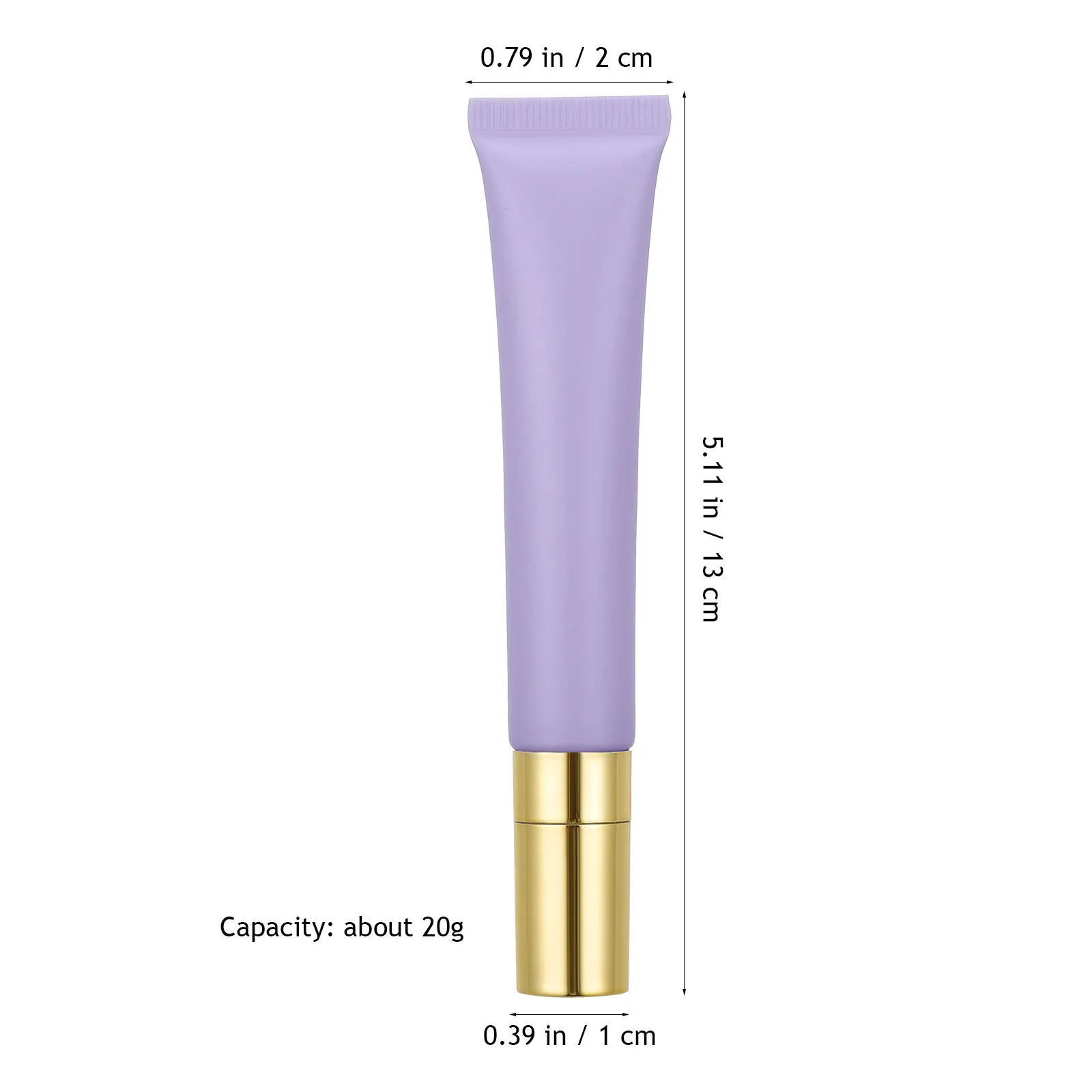 หลอดครีมบำรุงรอบดวงตาขนาด 20 กรัม แบบเติมได้ พกพาสะดวก ใช้สำหรับบรรจุน้ำมันหอมระเหย ใช้สำหรับเดินทาง บรรจุภัณฑ์ครีมบำรุงผิว อุปกรณ์ทาครีม