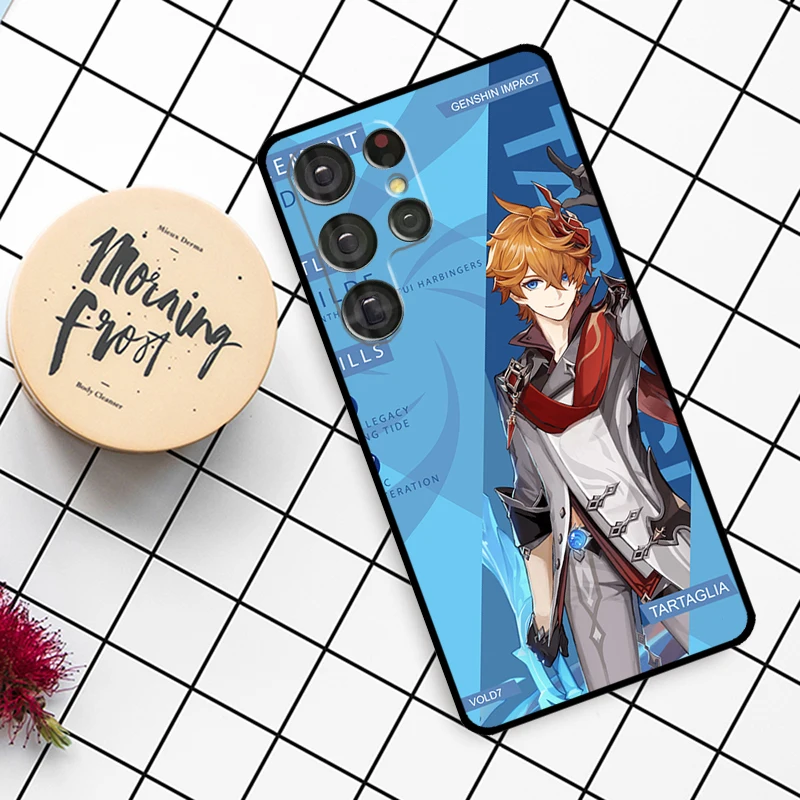 Genshin Impact Tartaglia Case For Samsung Galaxy S24 FE S21 S22 S23 S25 Ultra S9 S10 Plus S20 FE S25 FE Phone Cover