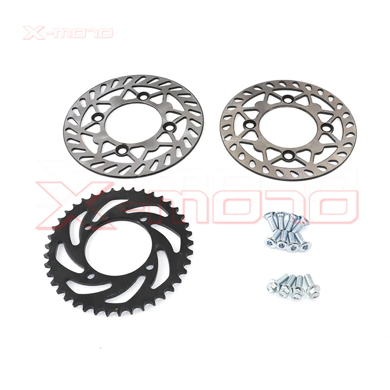 12/15mm Front 1.60-17 Rear 1.85-14 inch Alloy Wheel Rim with CNC Hub Sprocket and Disc for 125/140Dirt Pit bike 14/17 inch wheel