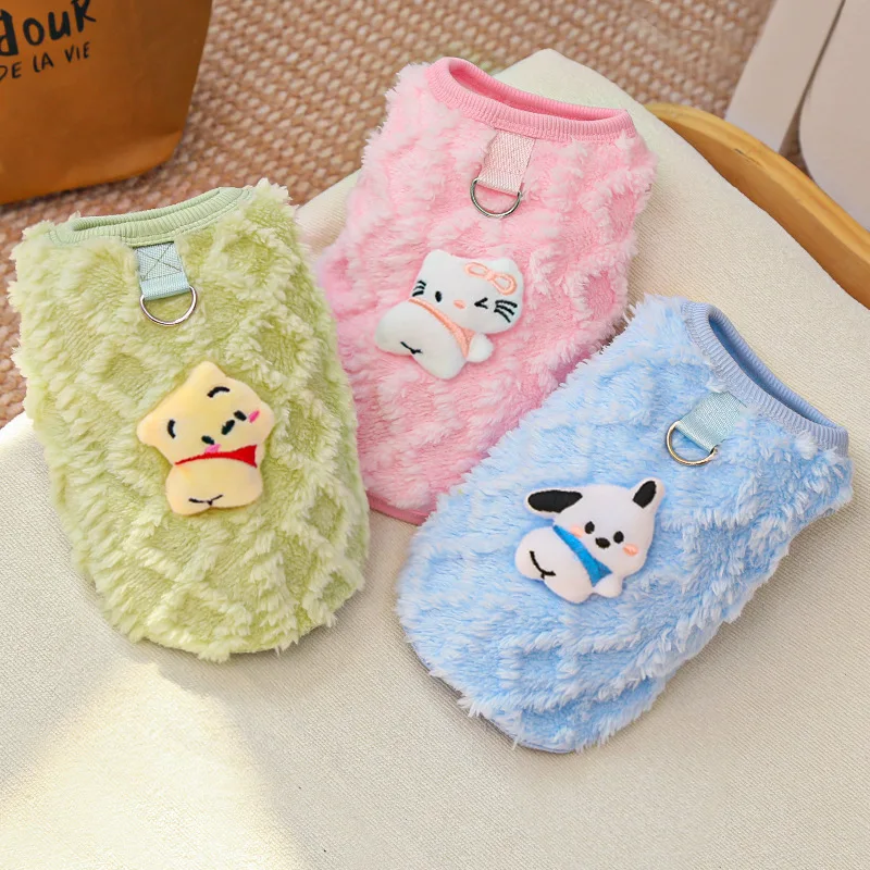 

XXS-L Cat Winter Fleece Vest Warm Puppy Clothes, Pet Clothes For Dogs And Cats, Warm Clothing For Small Dogs, Chihuahua Costume