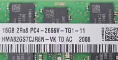 

Для HMA82GS7CJR8N-VK 16G 2666 DDR4 ECC