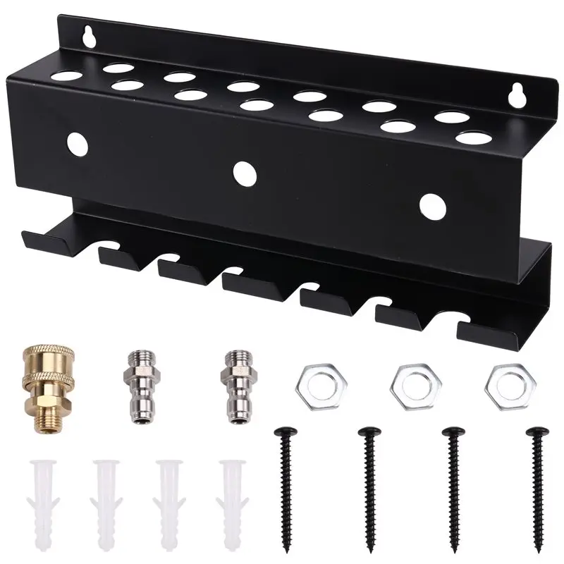 【FITTING】Pressure Washer Holder Wall Mount Foam Cannon Holder Car Wash Accessories Organizer Washer Accessories Storage Rack