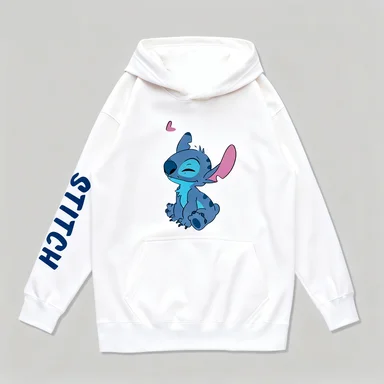 Nueva sudadera con capucha de pareja de dibujos animados, jersey holgado con capucha para mujer, traje sencillo de moda para otoño e invierno para hombre y mujer