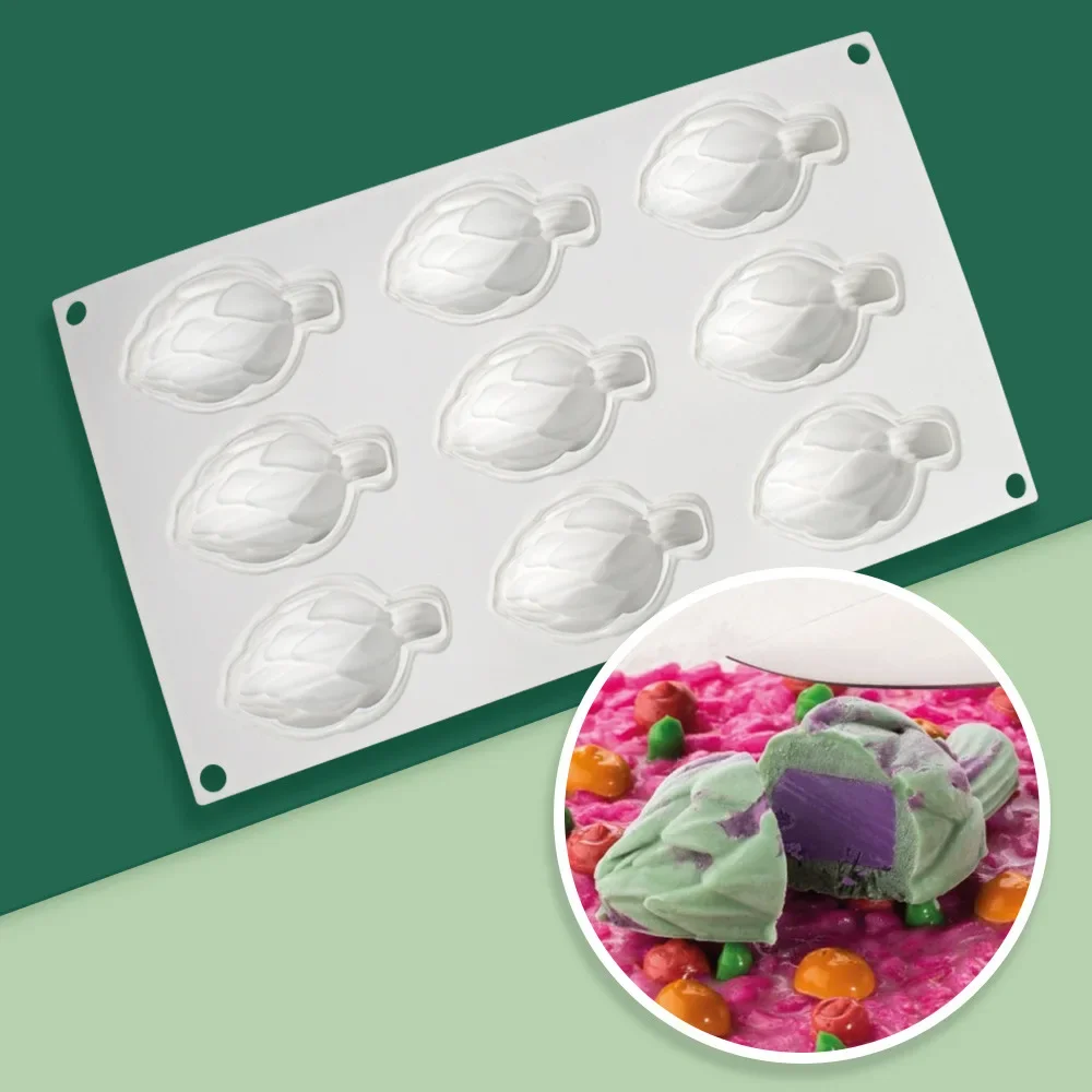 Art High New Artichoke Mousse cake mold asparagus vegetables chocolate silicone mold DIY baking tools