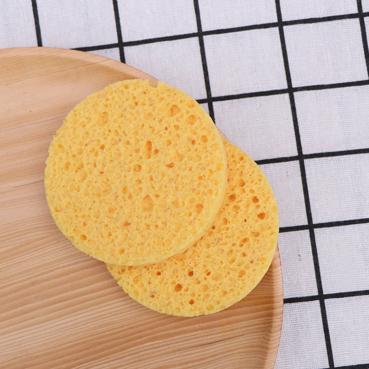 12 spugne in cellulosa compressa premium, uso quotidiano sicuro, pulizia del viso, rimozione del trucco, spugna per il viso in cellulosa