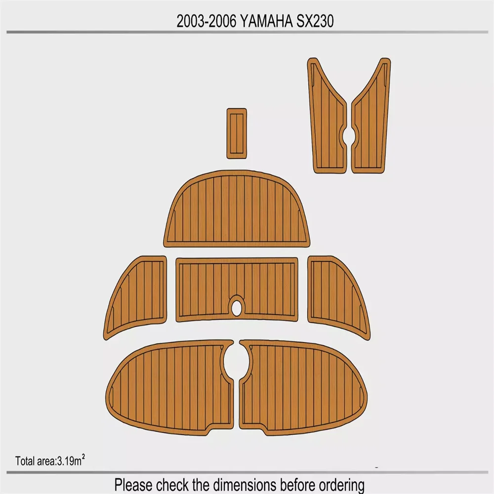 

2003-2006 YA-MA-HA SX230 Платформа для плавания 1/4 дюйма, 6 мм, пенопласт EVA, искусственный пол MAT