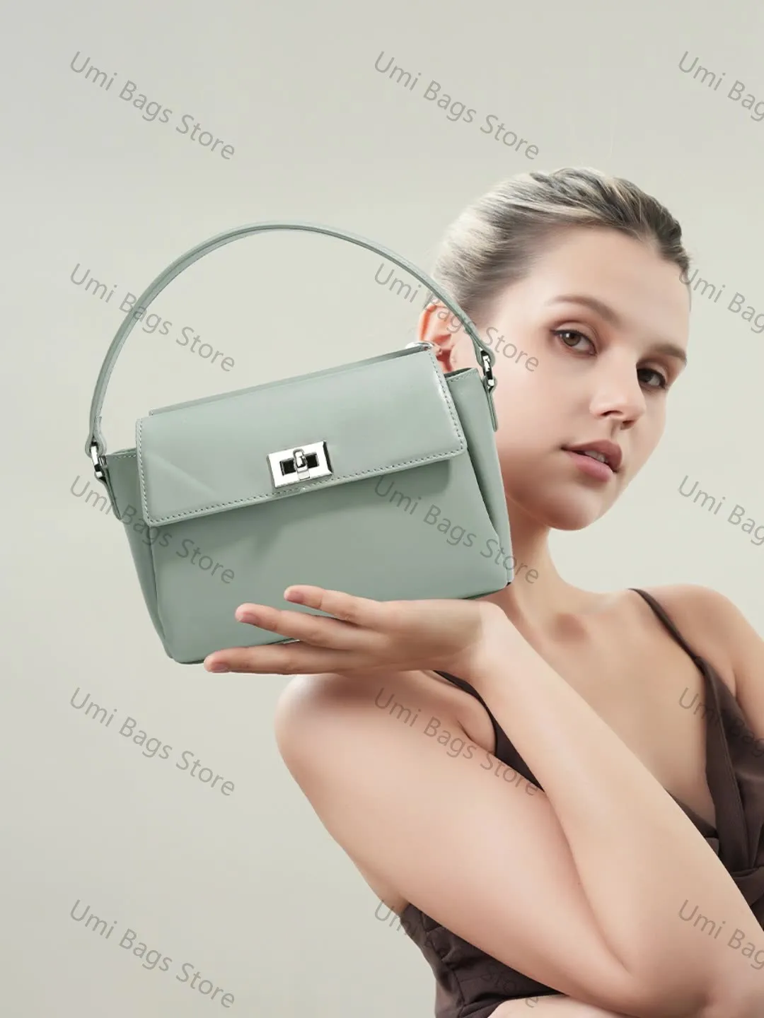 

Genuine Leather Mobile Phone Bag For Women Crossbody Versatile Niche High-end Female Small Carry Bag Commuting Handbag