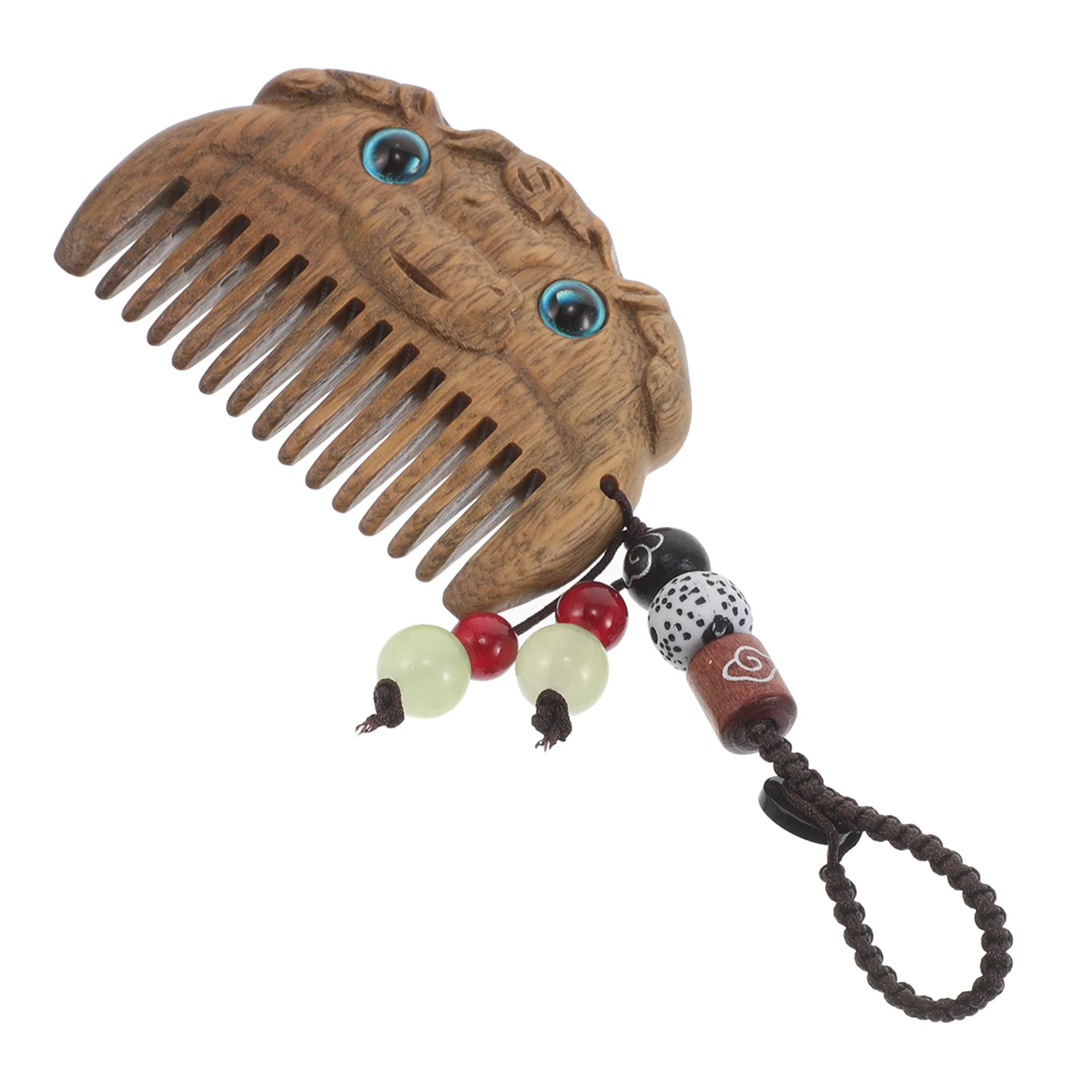 

Carved Sandalwood Comb Mini Pocket Size Travel Hair Brush Chinese Style Unique Gifts for Women Detangling Portable