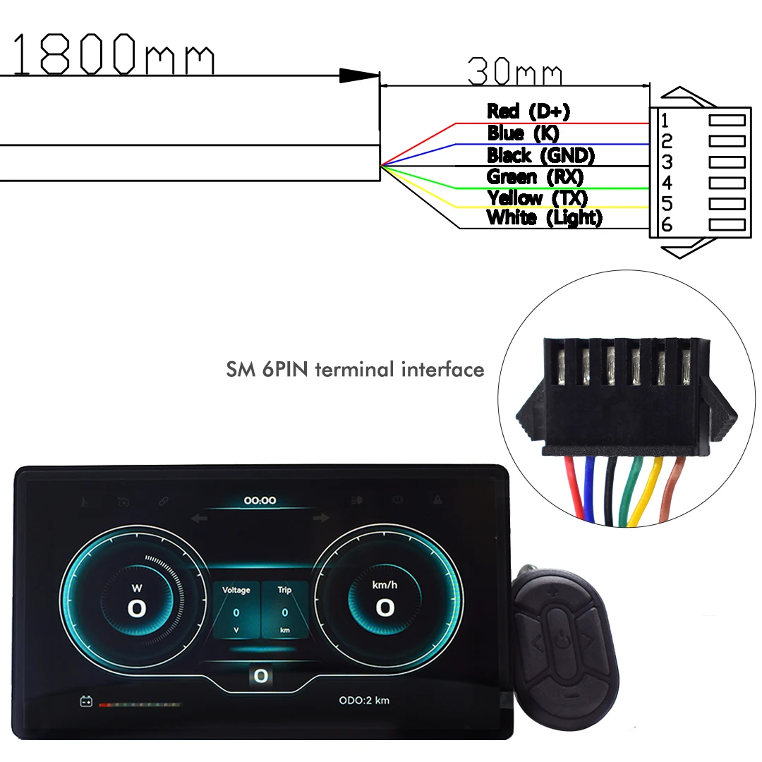 UART2 H8 Stopwatch Snelheidsmeter Elektrische Cycplus Fietscomputer Schermprojectie Navigatie Digitale stopwatch
