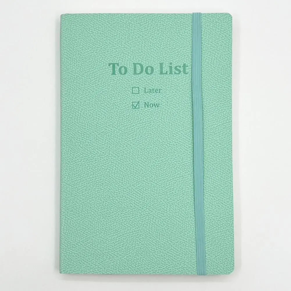 To-do List Planner Time Management A5 Planner with Hardcover Elastic Band Ribbon Bookmark for Students No Bleed Thick Paper