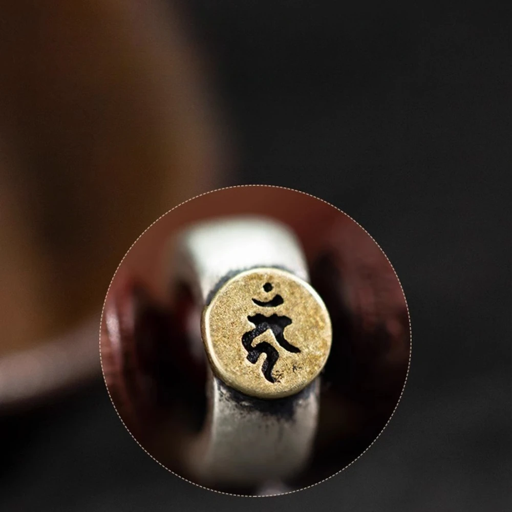 سوار تعويذة من خشب الصندل الأرجواني المفصص بستة أحرف، خرز بوذا، مجوهرات محظوظة لسنوات زودياك للرجال والنساء، مجوهرات #2