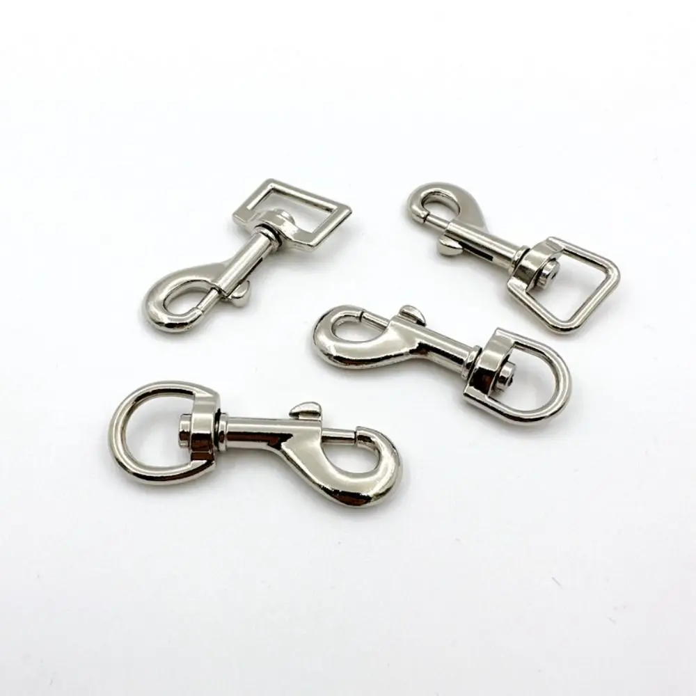 4pcs New Rotating Snap Hook Zinc Alloy Luggage Hardware Accessories Trigger Clips Belt Keychain Leather Strap