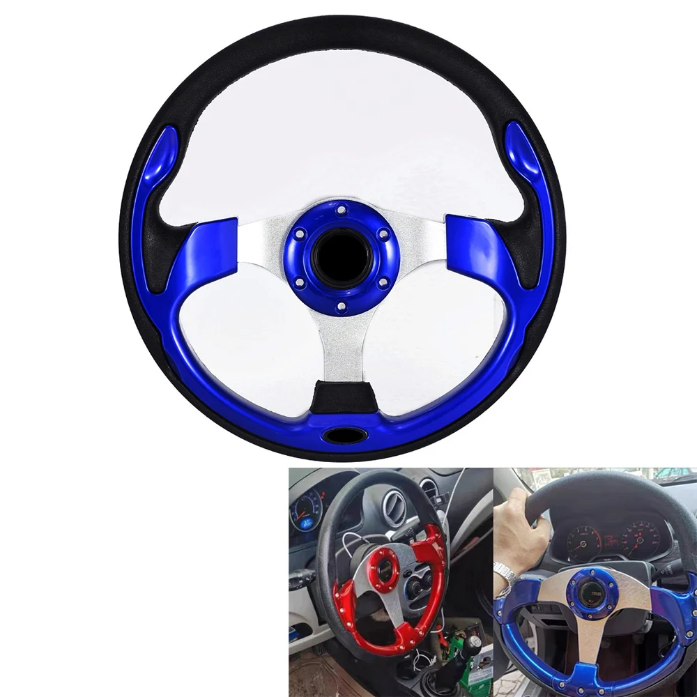 

Автомобильное Спортивное Рулевое Колесо гоночного типа, высокое качество, универсальное, 13 дюймов, 320 мм, алюминиевое искусственное зеркальное модифицированное автомобильное Стайлинг