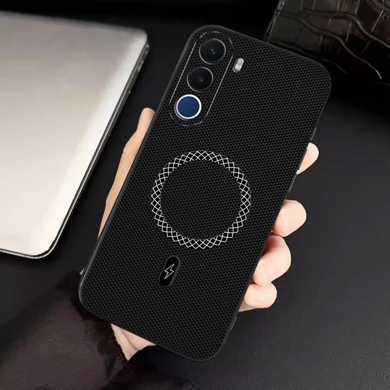 Biruiqu Realme C100X New Ultra-thin Magnetic Leather Shock-absorbing Protective Phone Case