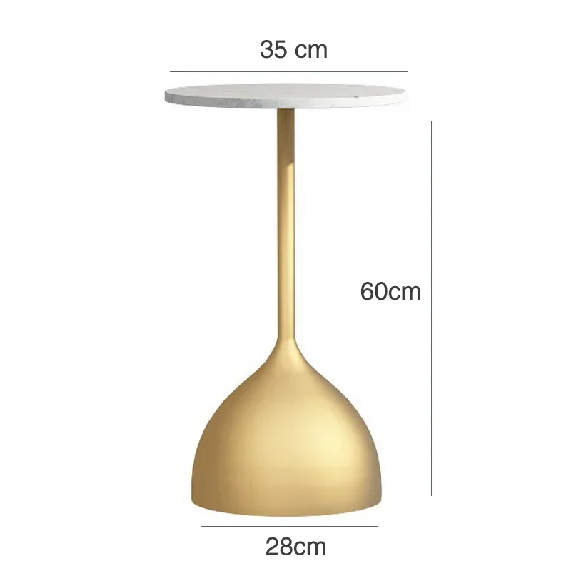 Supporto in metallo solido Tavolino da tè in marmo creativo nordico Tavolini da soggiorno artigianali con vernice nano ad alta temperatura