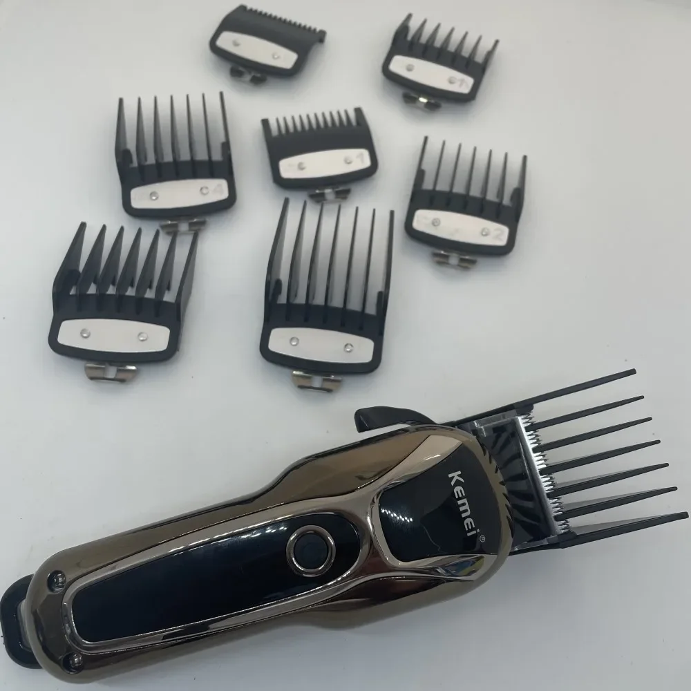 Hair Clipper Limit Comb Guide Attachment Size Barber Replacement 1.5/3/4.5/6/10/13/19/25/mm 8pcs Set For Kemei  KM-1990 PG1990