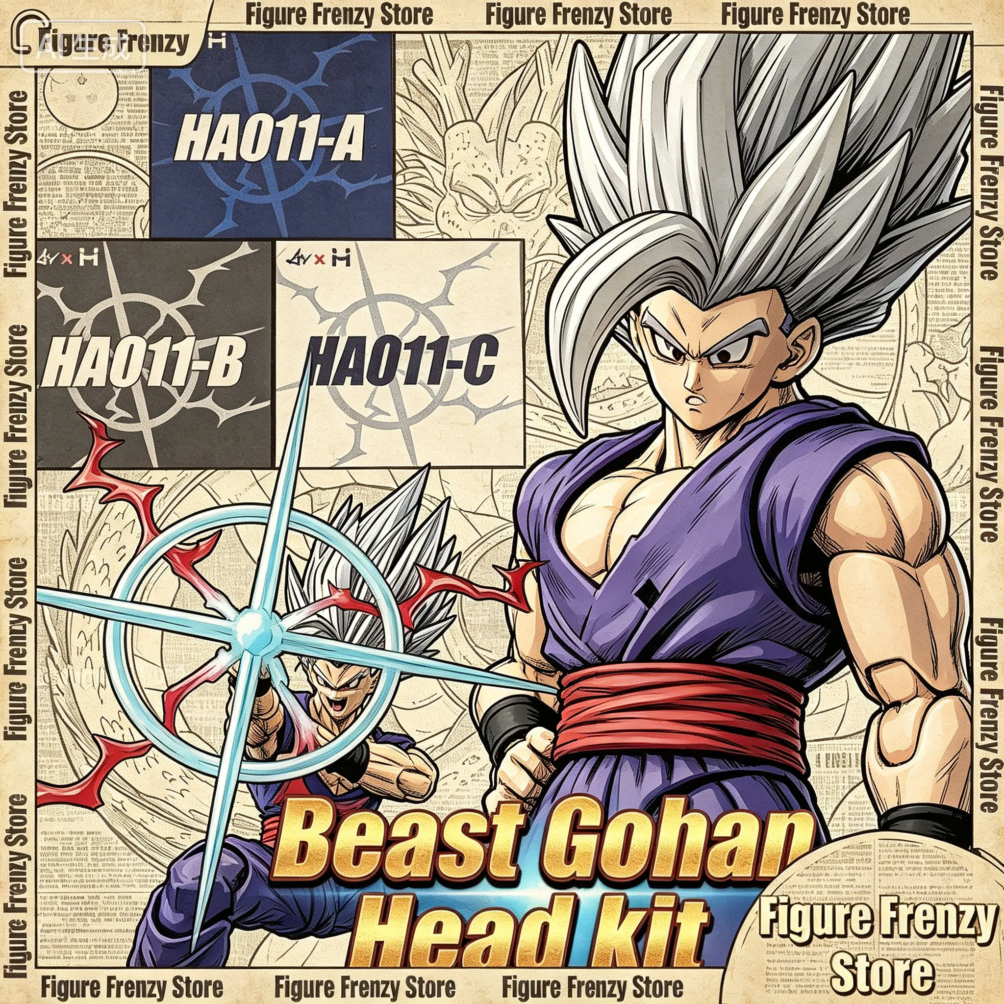 

Специальное предложение: Скульптура головы Гохана HM HA011 (Dragon Ball Super Hero SHF), набор аксессуаров, сменная головная уборка для аниме-фигурок