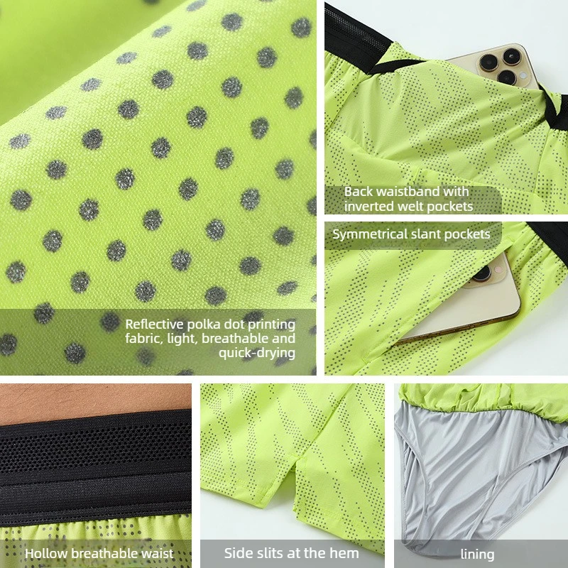 Men's Training Fitness Gym Shorts Male Sport Shorts Men Quick-drying Thin Running Marathon Shorts Workout Clothes Sportswear