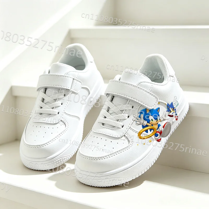 Simple Blue S-Sonics Printing High Quality Soft Sole Boys Girls Outdoor Activities Comfortable Tennis Shoes Selection Gift
