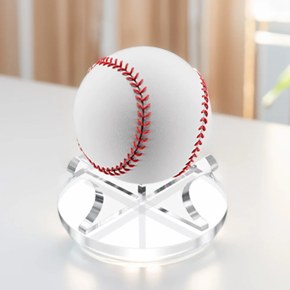 Acrylic Small Ball Stand Holder Clear Ball Display Holder Memorabilia Autograph Baseball Holder for Golf Softball Tennis Ball