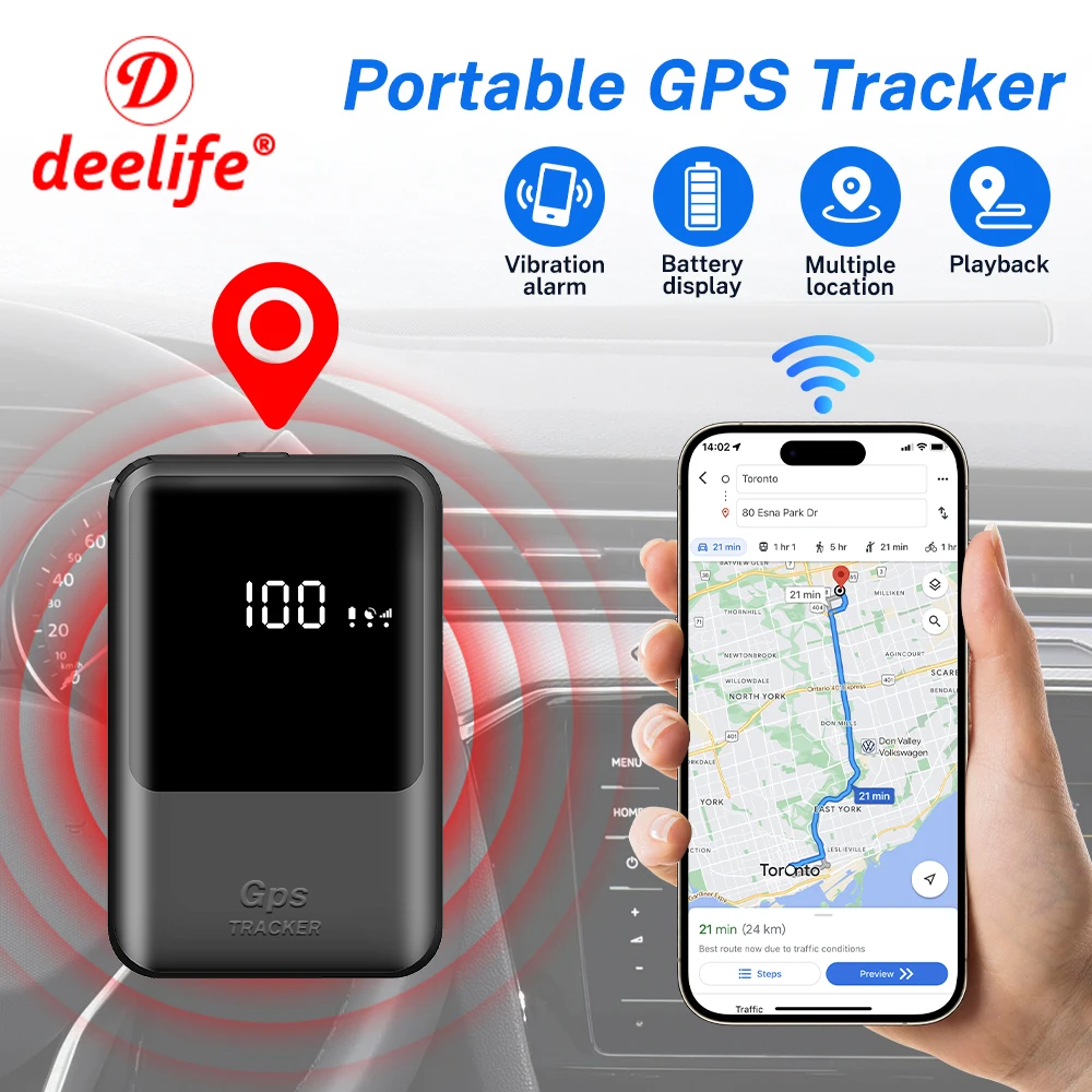 

8000mah GPS Tracker Car Vehicle Bike Bicycle Pet Children 4G Real Time Tracking Positioner Strong Magnetic Anti-lost GPS Locator