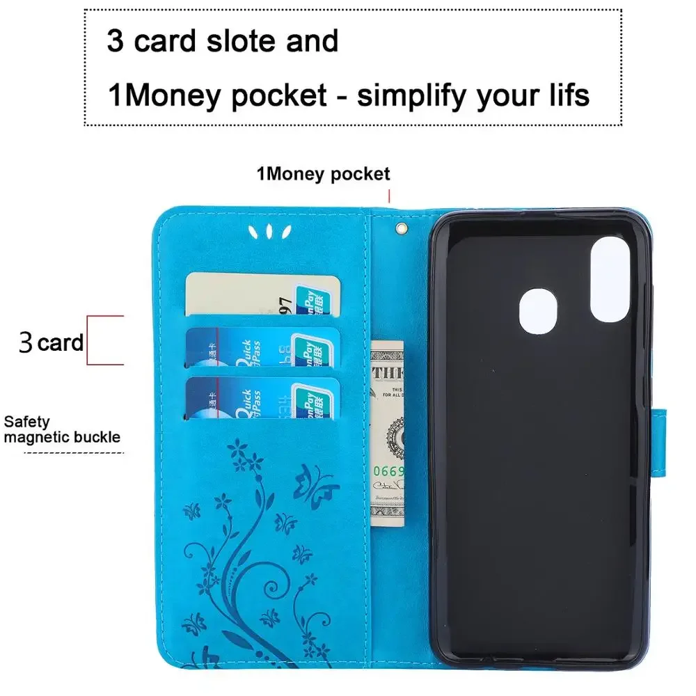 Leather Flip Case For Samsung Galaxy A14 A15 A55 A13 A23 A33 A53 A73 A12 A22 A32 5G A42 A52 A72 Holder Wallet Stand Phone Cover
