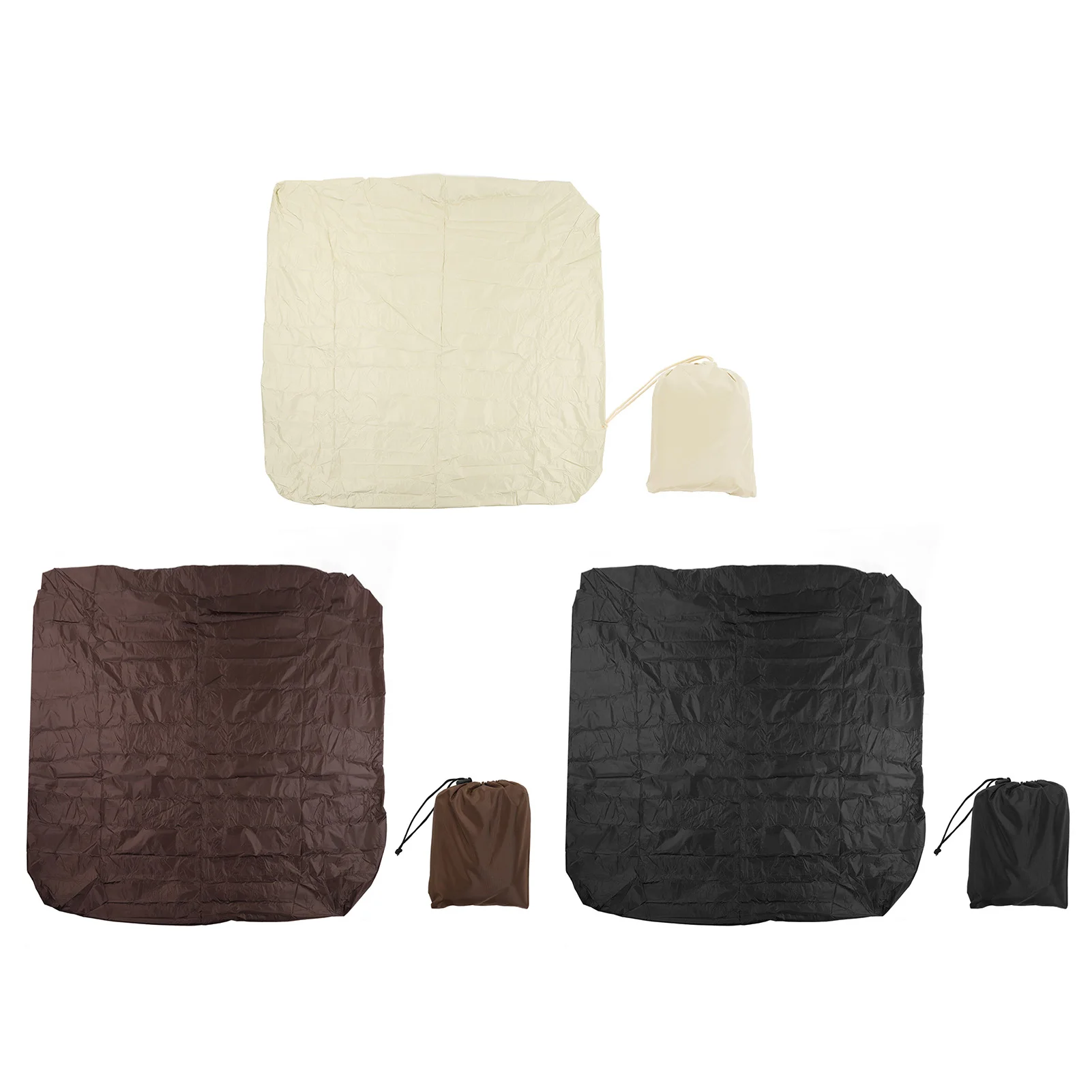 

Outdoor Bathtub Dust Cover 190 Silver Coated Polyester Taffeta Dustproof Spa Bath Rainproof Cover Sun for Courtyard