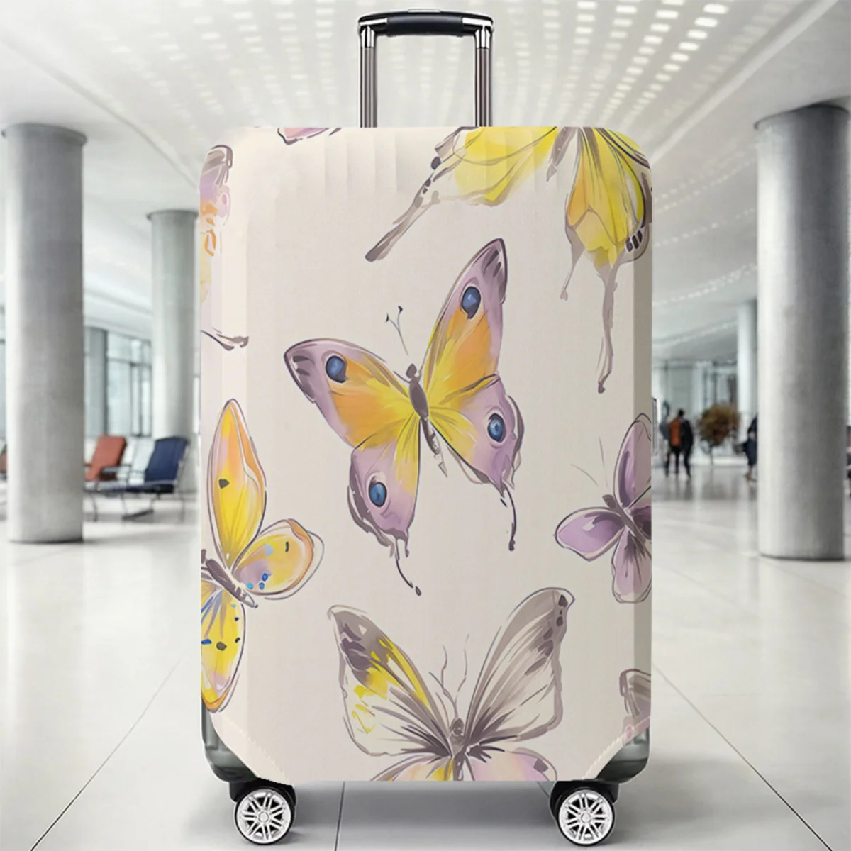 

Защитный чехол для багажа с мультяшным рисунком, комплект, подходящий для чехлов для багажа размером 18-32 дюйма, чехол для ручки багажа, дорожные аксессуары