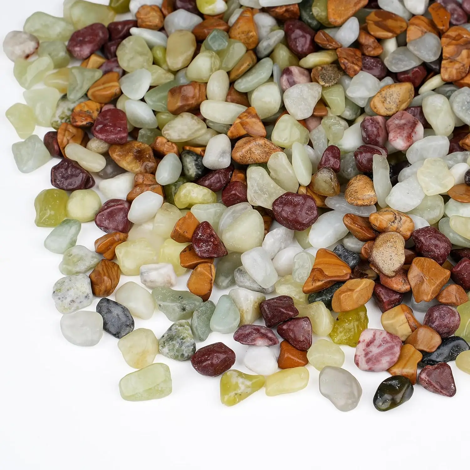 5 lbs Polished Pebbles for Indoor Plants, Succulent Rocks, 3/8" Decorative Stones for Vase, Terrarium, Garden Landscaping