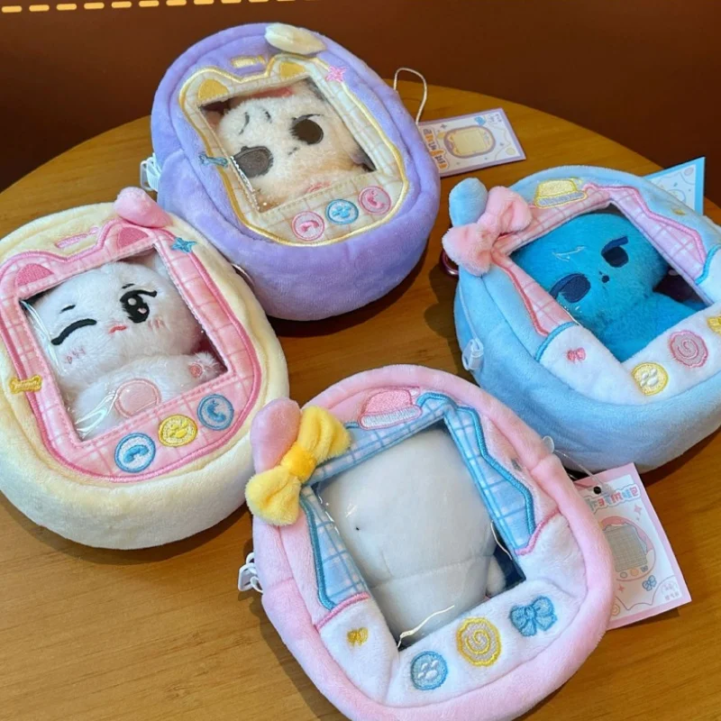 

Горячая сумка для куклы в форме игровой консоли тамагочи для девочек, кавайные подвески, 10 см, стильные сумки для хранения кукол, оригинальный дизайн, подарки