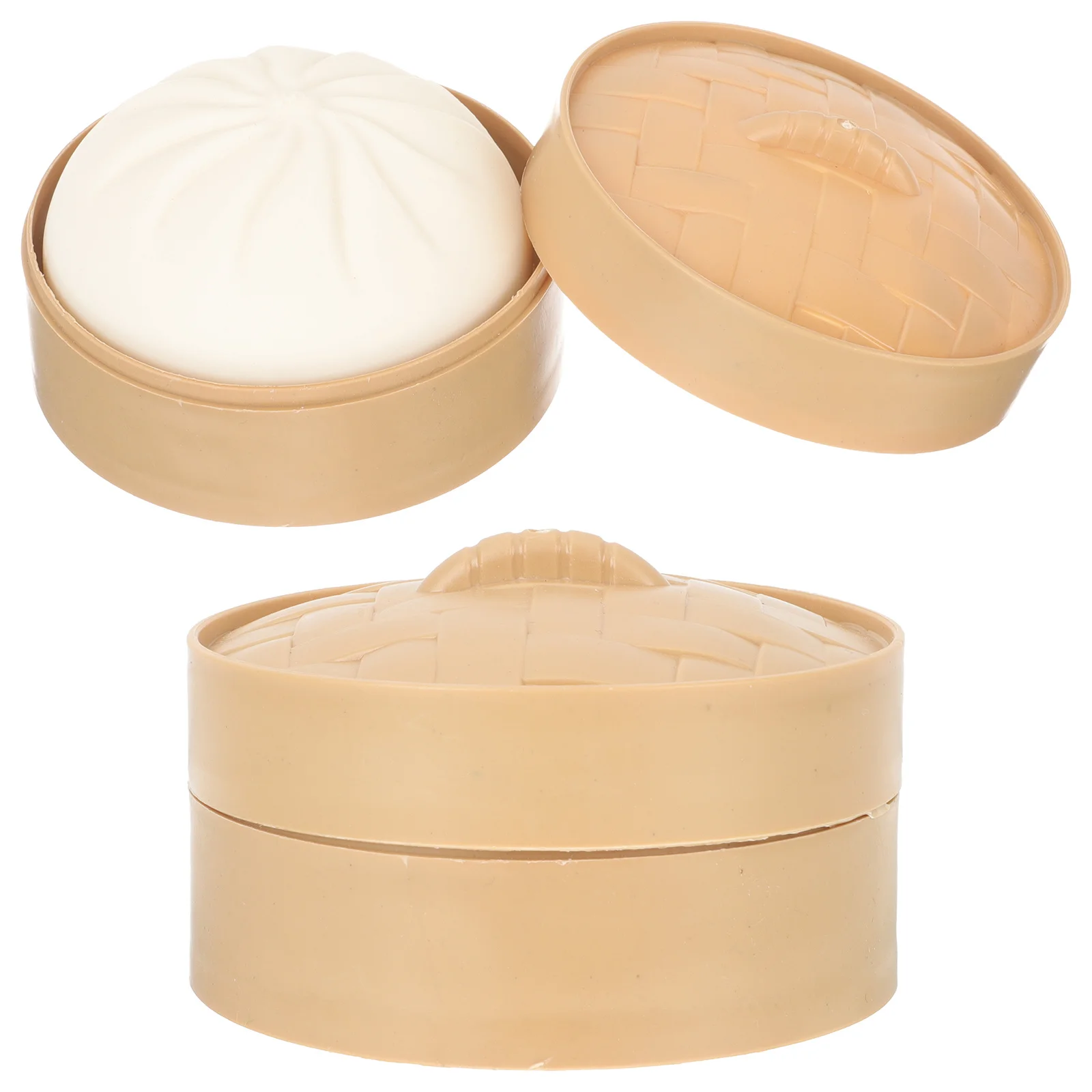 2個入り ストレッチストレスボール 餃子型 不安解消 握って遊ぶ感覚玩具 大人向け - 耐久性のある餃子型