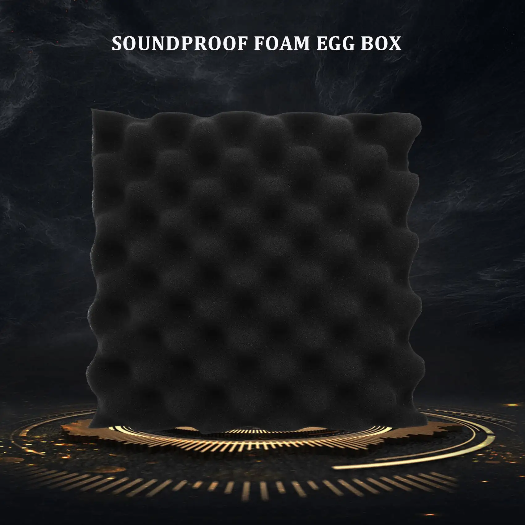 HLZS-25X25X5CM Sound Insulation Foam Egg Crate Studio Acoustic Foam Sound Insulation Treatment Egg Profile Wedge