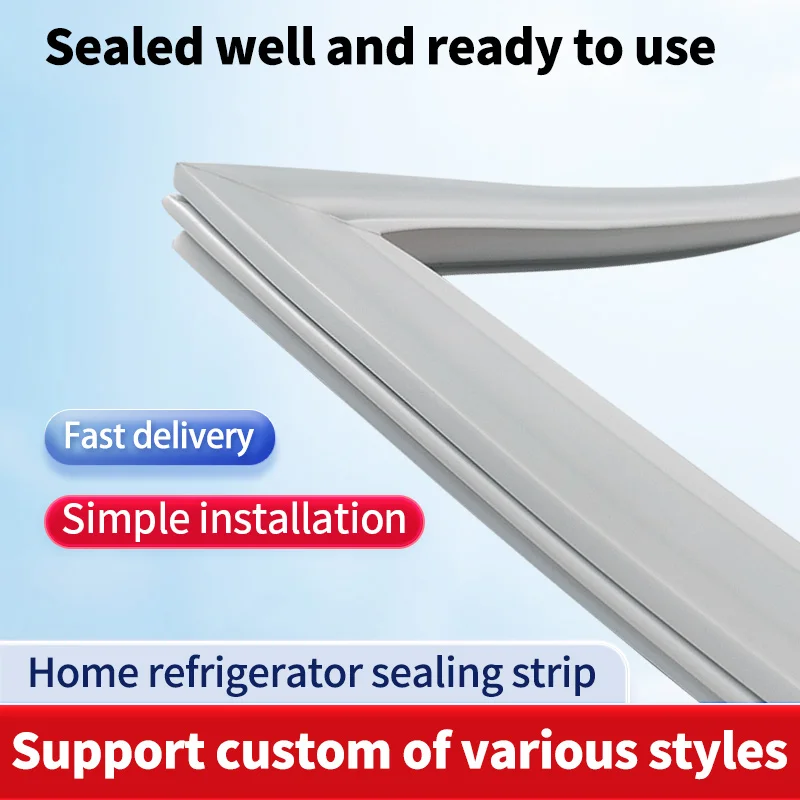 

1-11 м изготовленная на заказ магнитная резиновая прокладка двери холодильника - универсальное прочное уплотнение для хранения холодной камеры