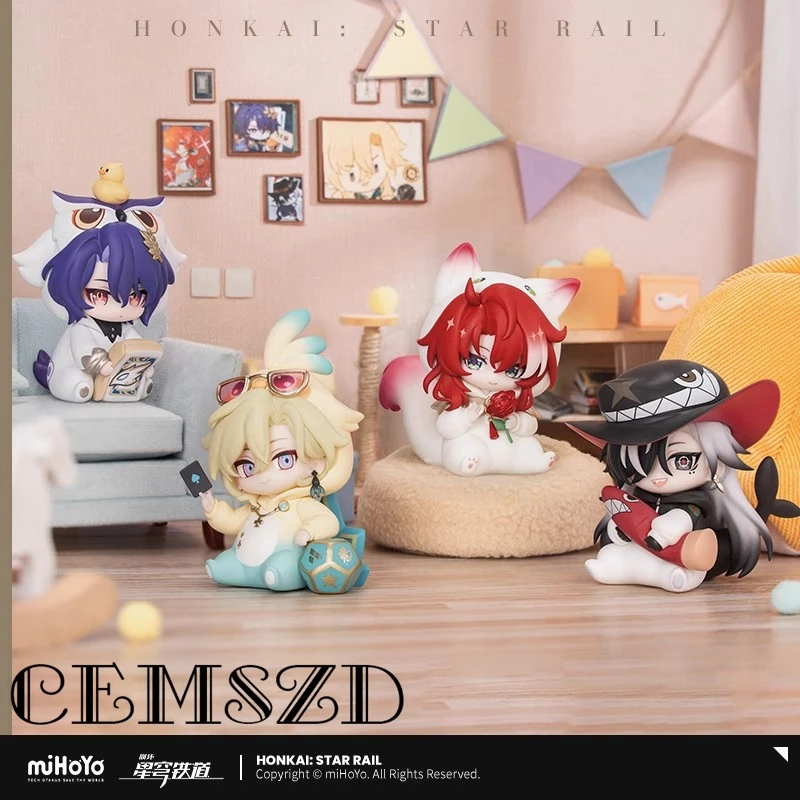 [Genuine] Game Honkai Star Rail Q..Ver Blade Sunday Doll Cosplay Desktop Ornament Anime Cartoon Accessories Props\ Halloween