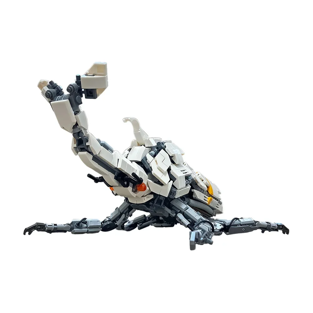 Gobricks MOC Insect mecha Witte mechanische kever Bouwstenen Model Bricks DIY Gemonteerd Speelgoed voor Kinderen verjaardagscadeau