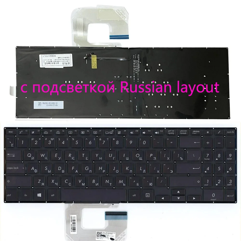 

Клавиатура для ASUS Q525UA UX561UA UX561UN Q505UA UX561 с подсветкой 5631US00 5630GR00 Русская раскладка