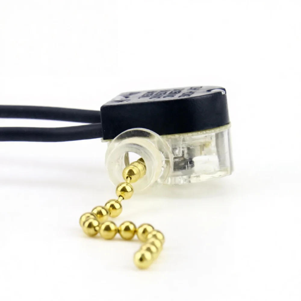 Durable Nylon Pull Cord Switch For Bedside Wall Lamp Ceiling Fan Lighting Fixture Replacement Control Accessory Stable Part