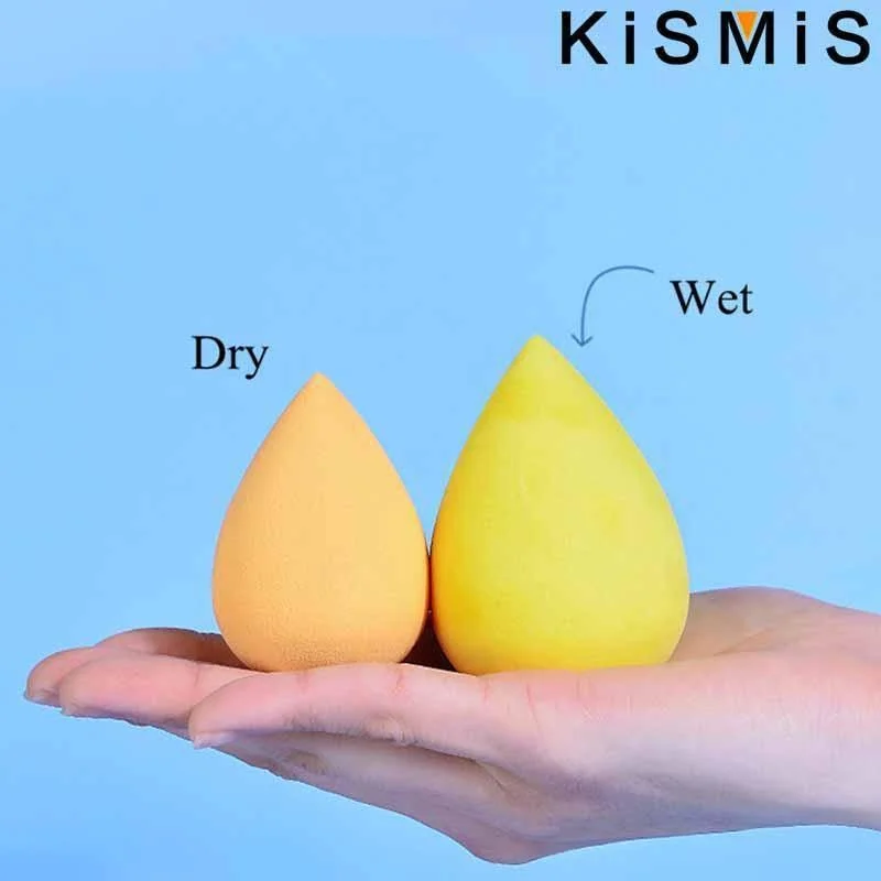 KISMIS 7Pcs/Set Beauty Egg Set Drift Bottle Makeup Puff Dry Wet Use for Foundation Liquid Cream MakeUp Sponges Tools