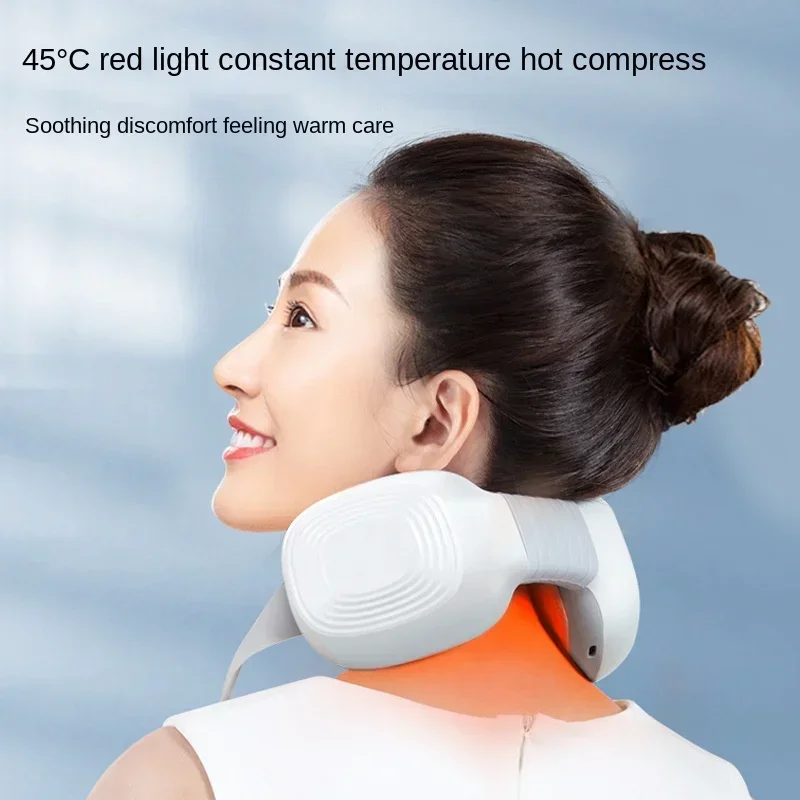 

Electric Cervical Spine Massager Wireless Neck Kneading Instrument with Hot Compress and Pull Belt Neck Therapy Device Hot Sale