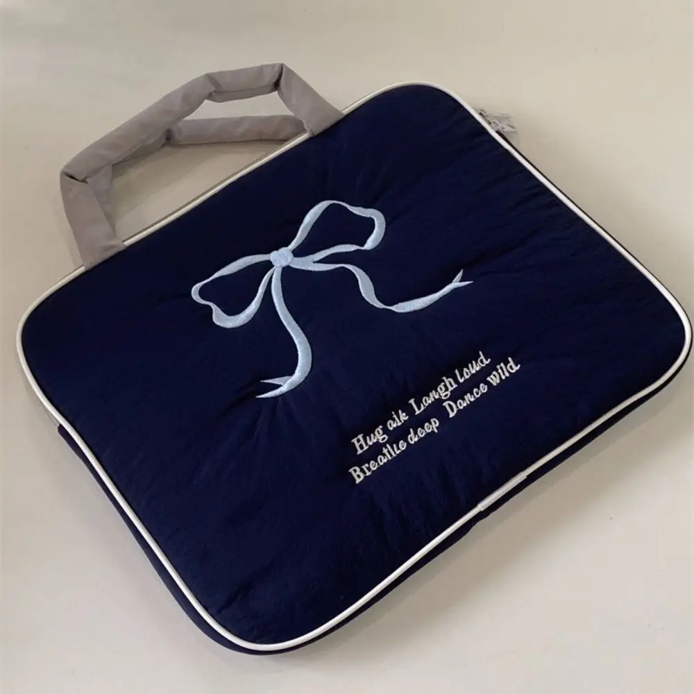Briefcase Puffy Tablet Protective Case Large Capacity Embroidered Tablet Sleeve Bag Lightweight Cute Computer Storage Bag Travel