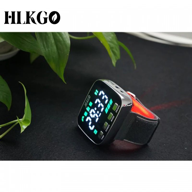 

High Blood Pressure Laser Therapy Watch Diabetes Wrist Watch Cholesterol Rhinitis Treatment Cerebral Thrombosis Medical Device