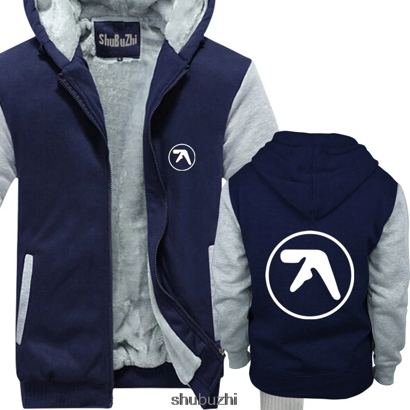 APHEX TWIN Logo thick hoody Electronic MUSIC Techno HARDCORE Windowlicker GREY White Casual pride hoodie men jacket sbz3151