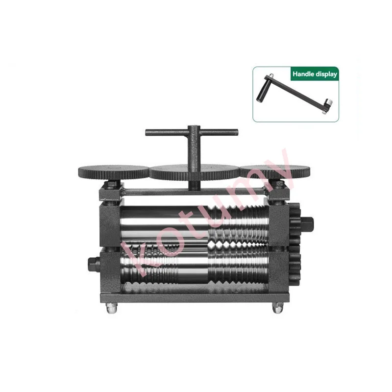 Manual Jewelry Rolling Mill Machine Four Uses Jewelry Press for Cold Rolling Metal Nuggets Pressing Jewelry Making Tools