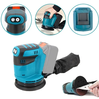 Electric Sander Cordless Car Polisher Wood Grinder Polishing Grinding Sanding Machine 3 Speed ​​For Makita 18V Battery Tools