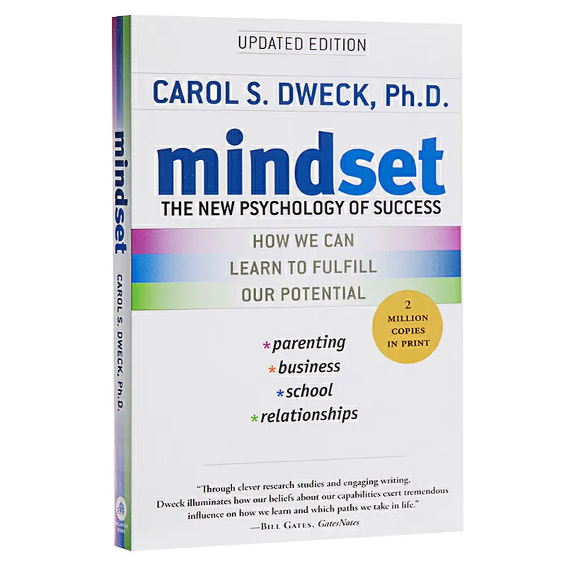 Mindset The New Psychology Of Success By Carol S Dweck Updated Edition Growth Mindset Self Help Book