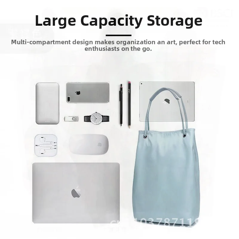 

Женская сумка для компьютера, водонепроницаемая ткань Оксфорд, 13,3 дюйма, портативная, легкая на одно плечо для ноутбука MacBook, 14 дюймов, 15,6