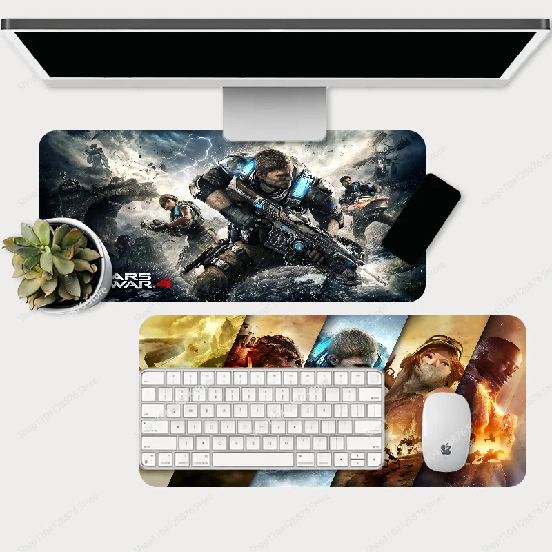 Game G-Gears Of War Mousepad Large Gaming Mouse Pad LockEdge Thickened Computer Keyboard Table Desk Mat