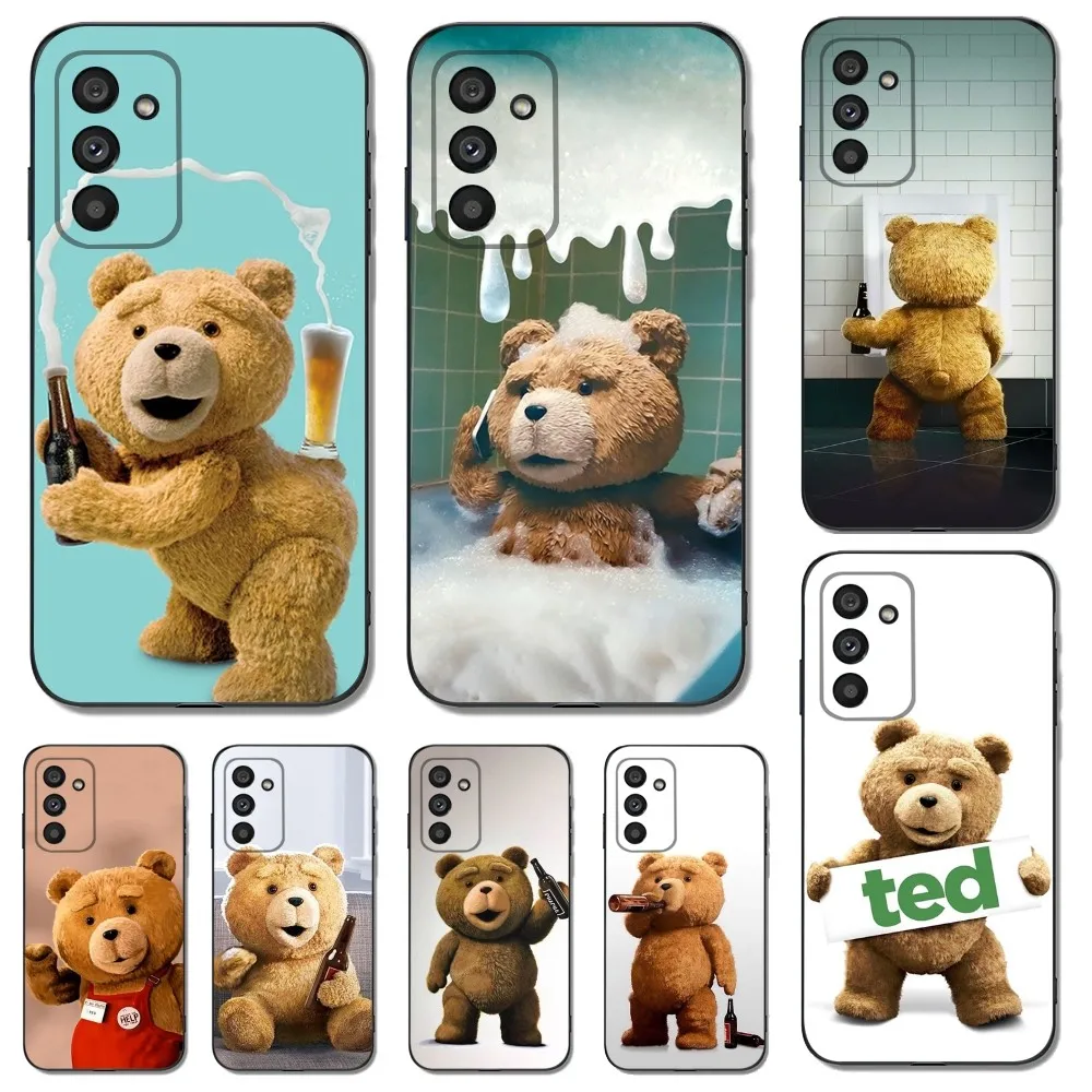 Movie T-Ted B-Bear Phone Case for SamsungS24,S23,S22,S21,S20 Ultra Pro S10,S30Plus,20 Ultra Black Cover