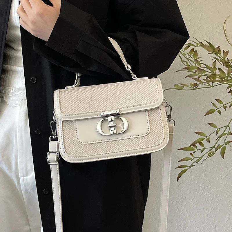 

Fashionable Minimalist Crossbody Bag Women Luxury Leather Vintage Designer Handbag Chic Commuter Shoulder Purse