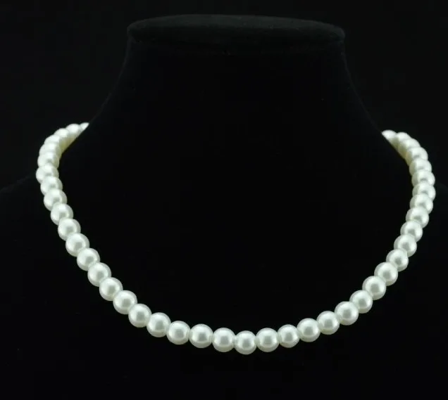 New Listing Elegant Noble Pretty Simulated Pearl Necklace Wholesale Crystal Shop